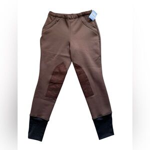 Tuff Rider Women’s 34 Unifleece Pull On Winter breeches brown equestrian